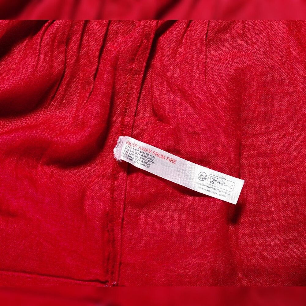 Free People Perri Linen Drop-Waist Mini S 6 Women's Linen Short Dress New 42010 View 6